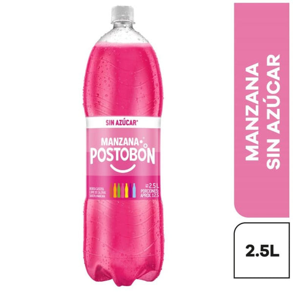 GASEOSA POSTOBON 2.5L MANZANA CERO